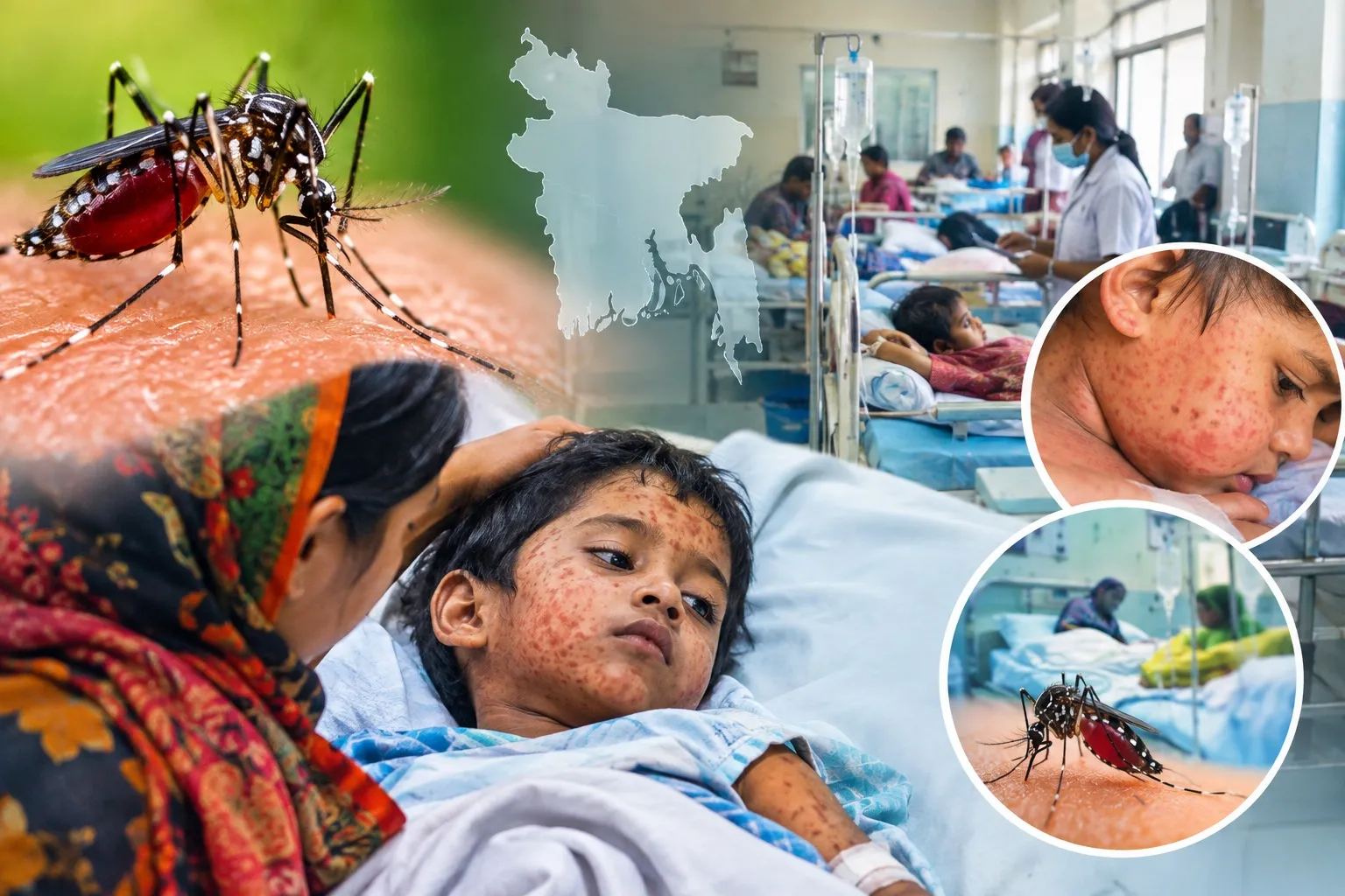ডেঙ্গুতে একদিনে রেকর্ড ১০ জনের মৃত্যু, হাম উপসর্গে ৬