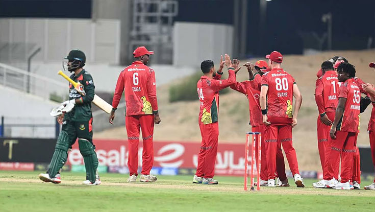 ব্যাটিং বিপর্যয়ে জিম্বাবুয়ের কাছে হারল বাংলাদেশ