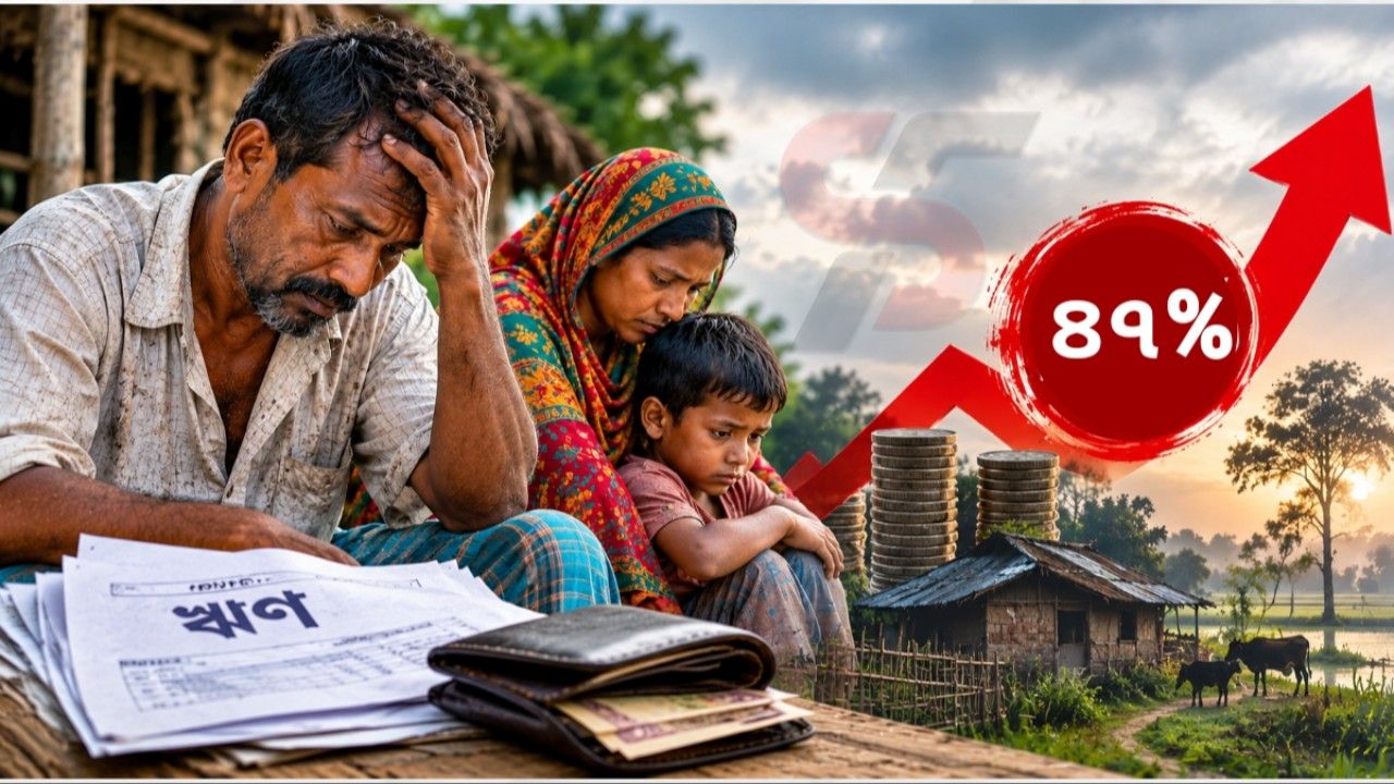 বিবিএসের জরিপ: ৪৭% পরিবার ঋণগ্রস্ত, আয়ের চেয়ে ব্যয় বেশি