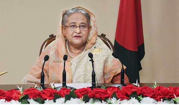 জাতির উদ্দেশে দেয়া ভাষণে প্রধানমন্ত্রী