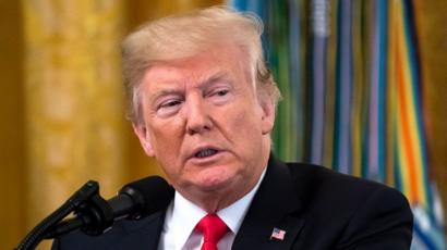 যুক্তরাষ্ট্রের প্রেসিডেন্ট ডোনাল্ড ট্রাম্প।