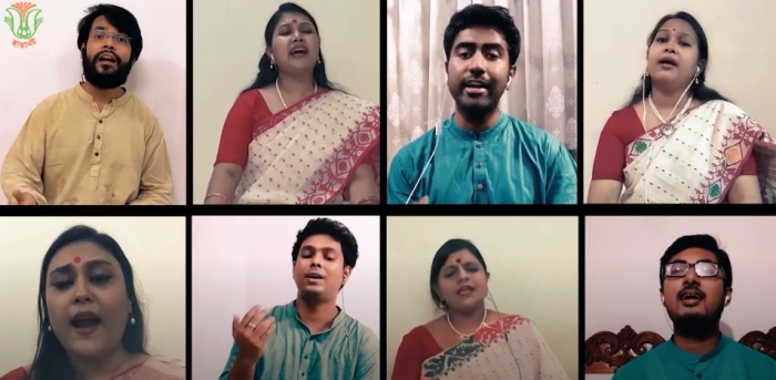 করোনা ভাইরাস পরিস্থিতির কারণে নিজস্ব মিলনায়তনের বদলে ইউটিউব