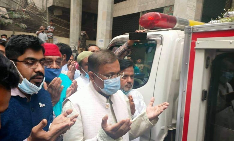 এটিএম শামসুজ্জামানের অন্তিম শয়ানে তথ্যমন্ত্রী