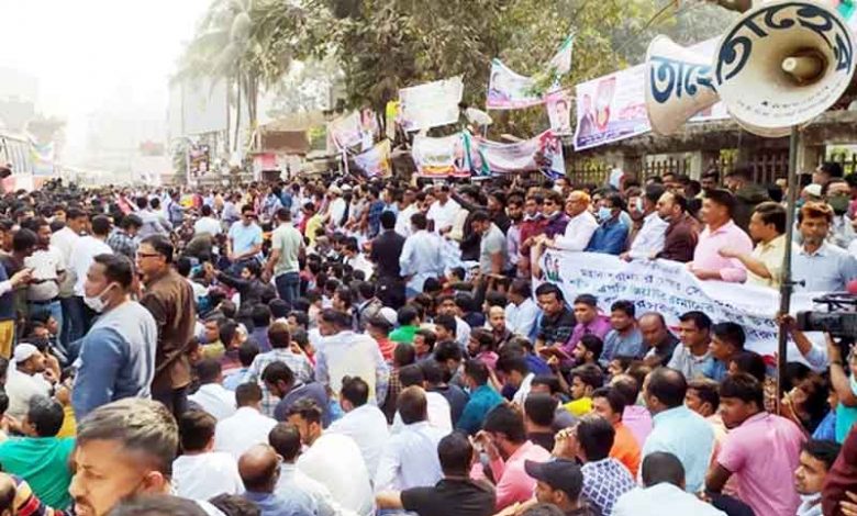 প্রেসক্লাবে চলছে বিএনপির সমাবেশ