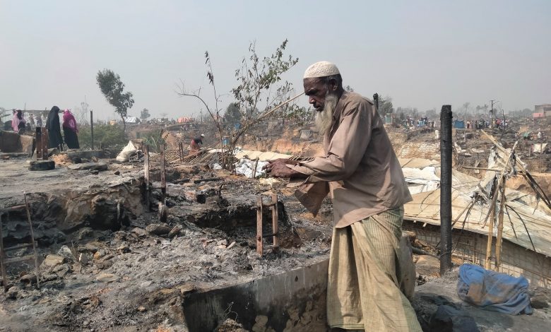 কুতুপালং এ আগুন