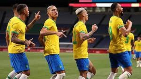 অলিম্পিকের ফুটবল সেমিফাইনালে ব্রাজিল