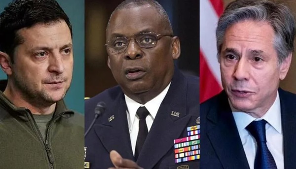 জেলেনস্কির সঙ্গে মার্কিন প্রতিরক্ষা ও পররাষ্ট্রমন্ত্রীর বৈঠক