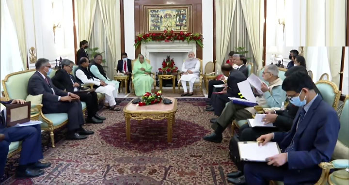 ভারতের সঙ্গে ৭ সমঝোতা স্মারক সই