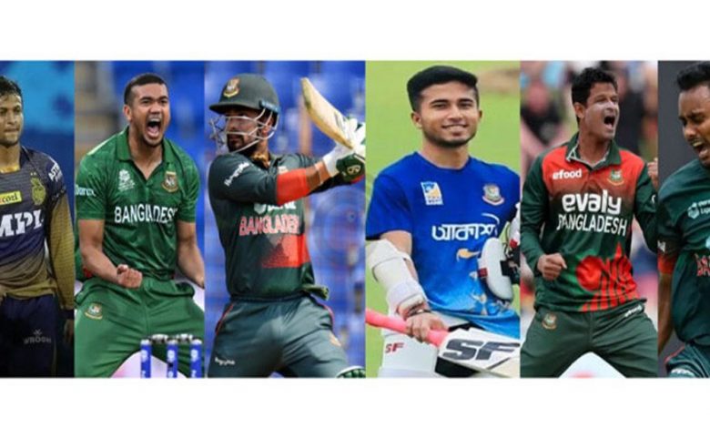 আইপিএল নিলামে বাংলাদেশের ৬ ক্রিকেটার