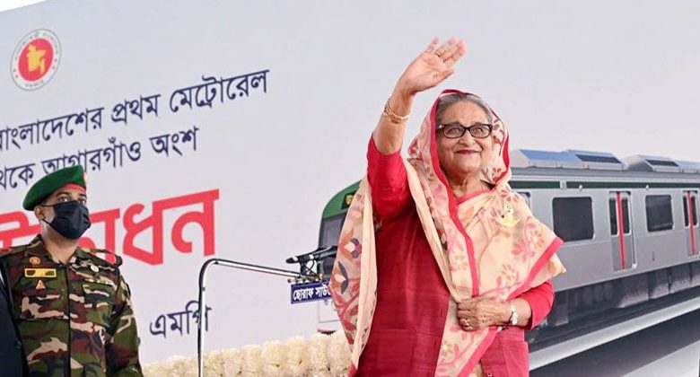 হাসিনা সরকারের ভাবমূর্তি বাড়াবে মেট্রোরেল: ব্লুমবার্গ