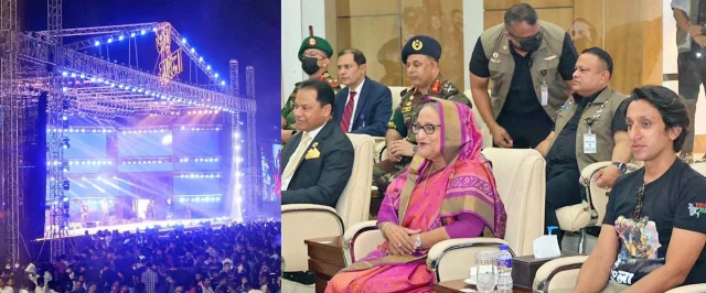 জয় বাংলা কনসার্ট উপভোগ করলেন প্রধানমন্ত্রী