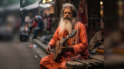 বাউল বেশে নগর বাউলের জেমস!