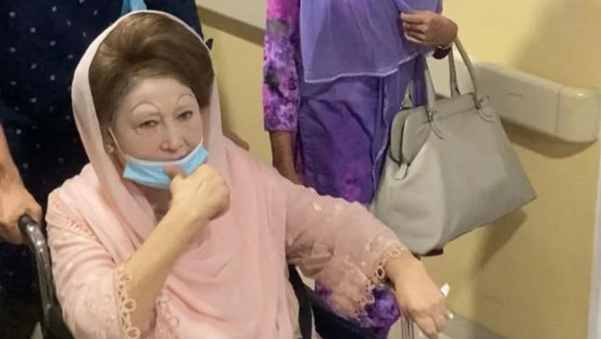 খালেদা জিয়ার শরীরে পানি বেড়ে গেছে