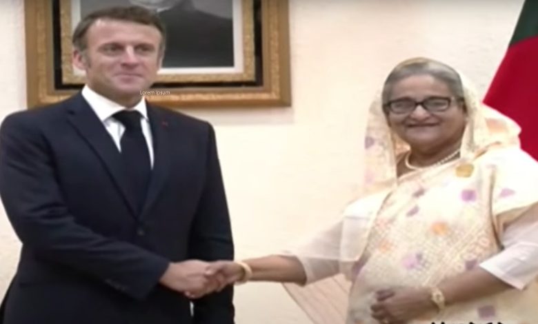 প্রধানমন্ত্রীর সঙ্গে ফরাসি প্রেসিডেন্ট ম্যাক্রোঁর বৈঠক