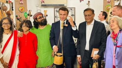 ম্যাক্রোঁর আগমনে সেজে উঠেছিল রাহুল আনন্দের বাড়ি