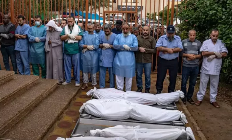 গাজার উপত্যকায় হাসপাতালের ভেতর গণকবর দেওয়া হলো ১৭৯ জনকে