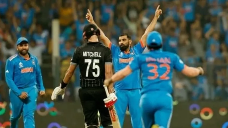 কিউইদের হারিয়ে ফাইনালে ভারত