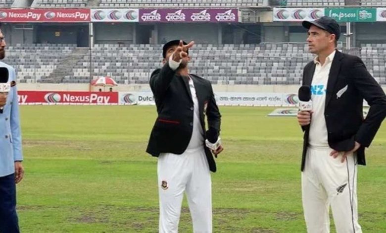 মিরপুরে নিউজিল্যান্ডের বিপক্ষে দ্বিতীয় টেস্টে টস জিতে ব্যাট করার সিদ্ধান্ত নিয়েছে বাংলাদেশ