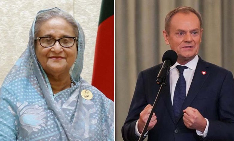 পোল্যান্ডের নব-নির্বাচিত প্রধনমন্ত্রীকে শেখ হাসিনার অভিনন্দন