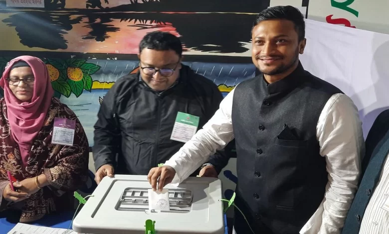 ভোট দিয়ে যে আহ্বান জানালেন সাকিব