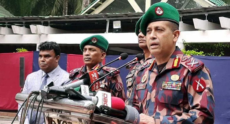 তুমব্রু ও ঘুমধুম সীমান্ত পরিদর্শনে যাচ্ছেন বিজিবি ডিজি