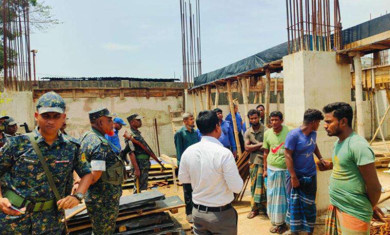 কক্সবাজার সৈকতের নিকটবর্তী ৫টি ভবনের নির্মাণকাজ বন্ধ করেছে প্রশাসন