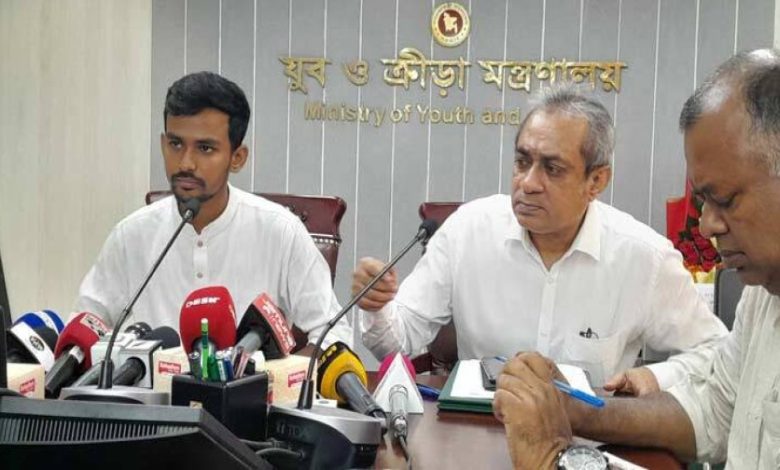 যুব উন্নয়ন কেন্দ্রের নাম পরিবর্তনে সিদ্ধান্ত নেয়া হয়েছে : যুব ও ক্রীড়া উপদেষ্টা