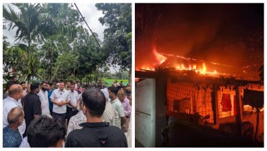 শ্রীবরদীতে বসতবাড়িতে ভয়াবহ অগ্নিকাণ্ড, ক্ষতি ৩০ লাখ টাকা