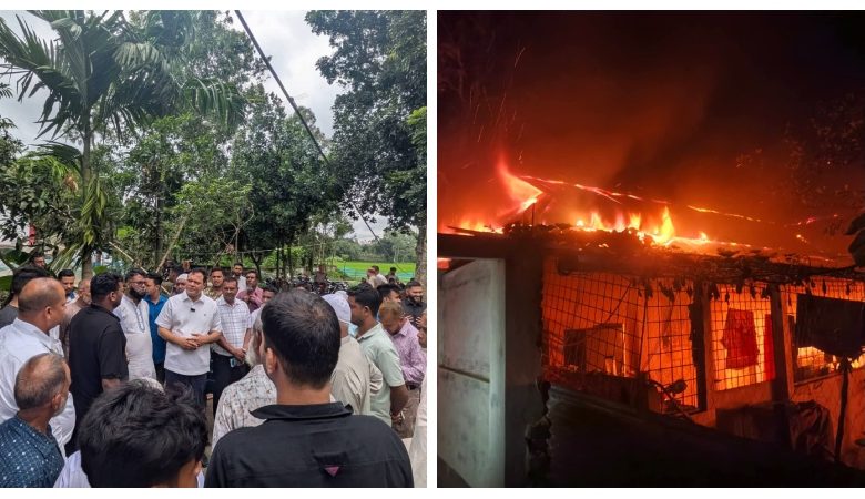 শ্রীবরদীতে বসতবাড়িতে ভয়াবহ অগ্নিকাণ্ড, ক্ষতি ৩০ লাখ টাকা